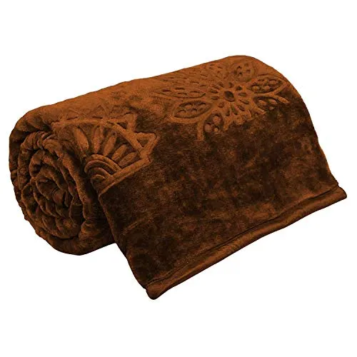 Ultra Soft Mink Blanket, Pearl Reversible Double Bed Blanket for Heavy Winter (Color & Design May Vary)