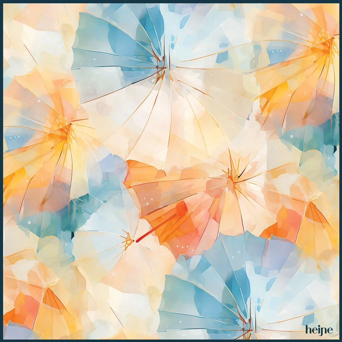 Umbrellas Silk Scarf