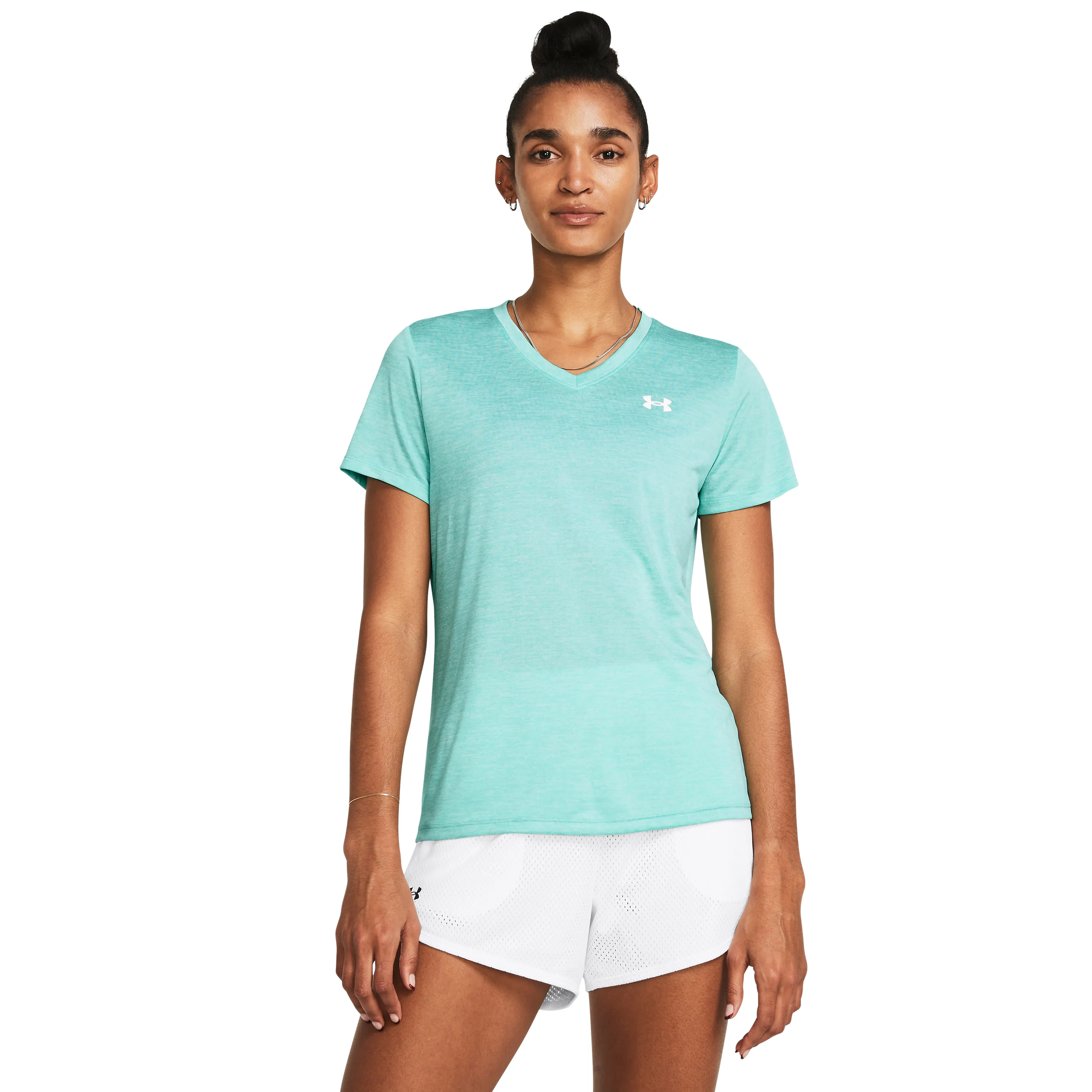 Under Armour Women&#x27;s UA Tech Twist V-Neck Short Sleeve Green | Buy Under Armour Women&#x27;s UA Tech Twist V-Neck Short Sleeve Green here | Outnorth