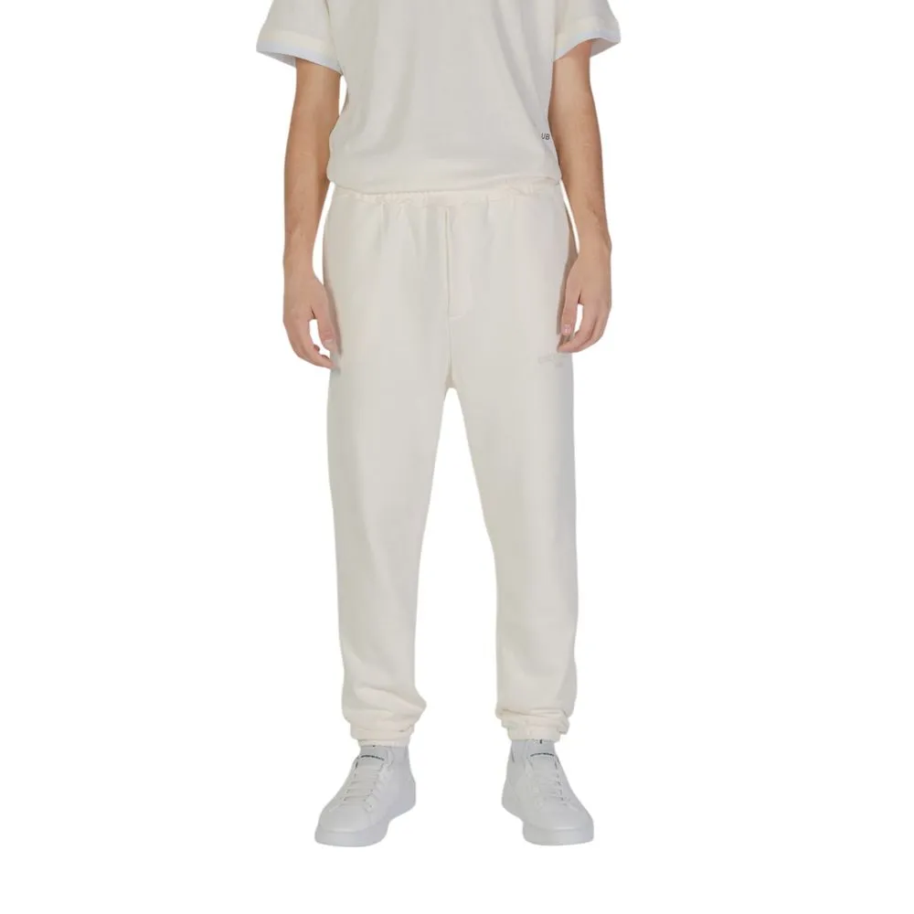 Underclub Cream Cotton Jeans & Pant