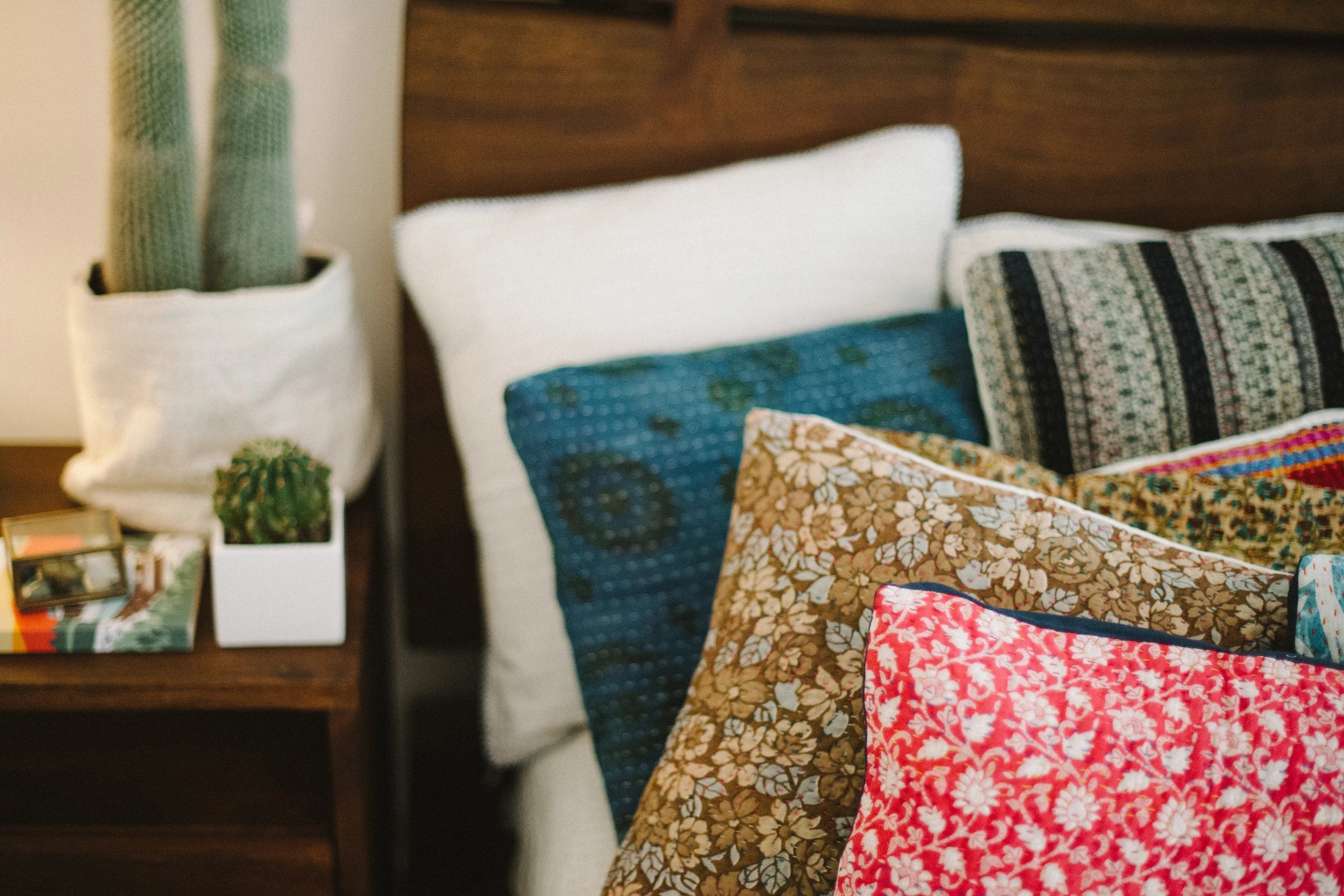 Unique no. 5 Kantha Pillow Cover