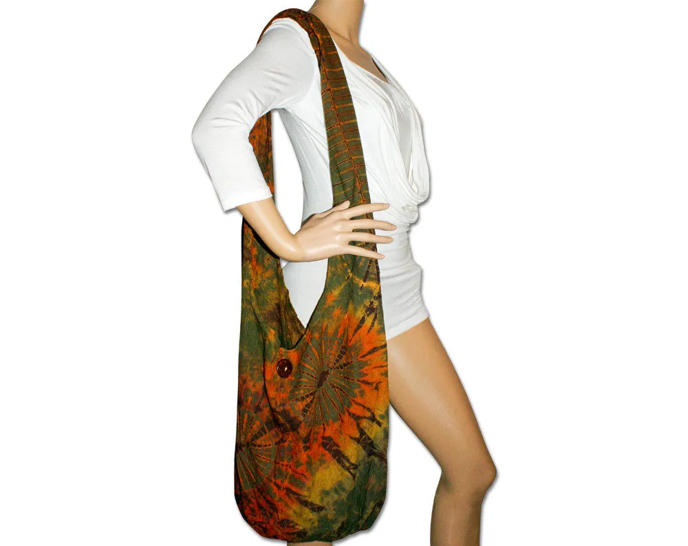 Unique Tie Dye Sling Messenger Bag