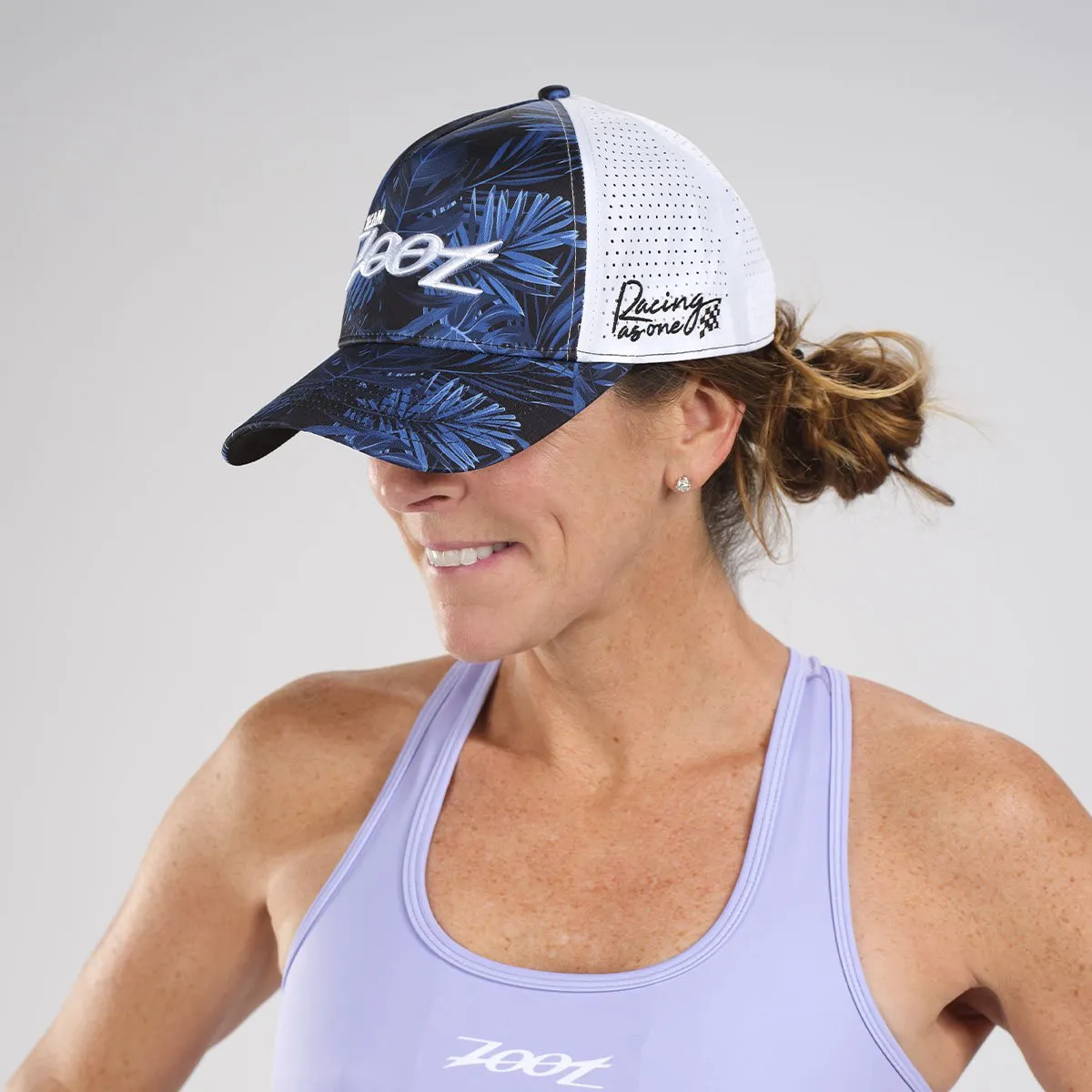 Unisex Tech Curved Bill Hat - Floral