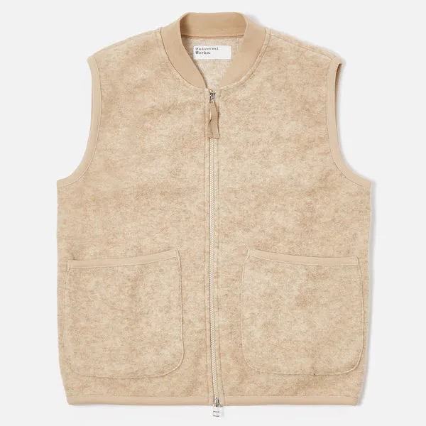 Universal Works Zip Waistcoat - Stone