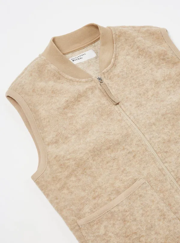 Universal Works Zip Waistcoat - Stone