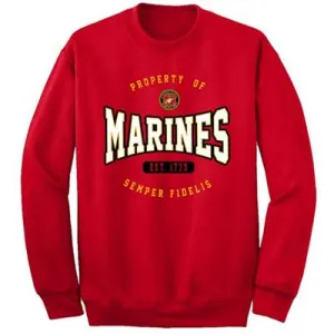 USMC Property of Marines Semper Fi Sweatshirt