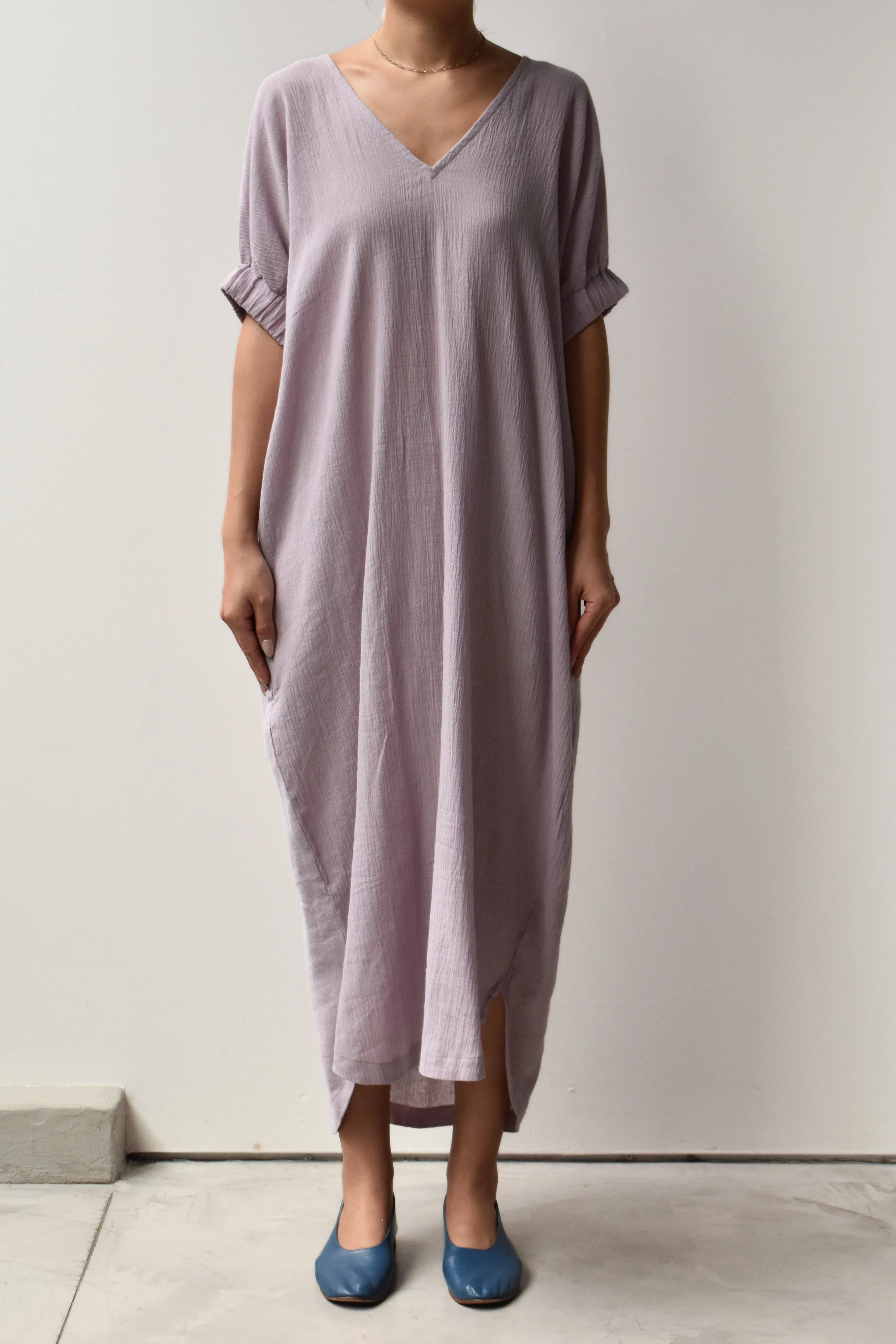 V-neck Relax Long Dress