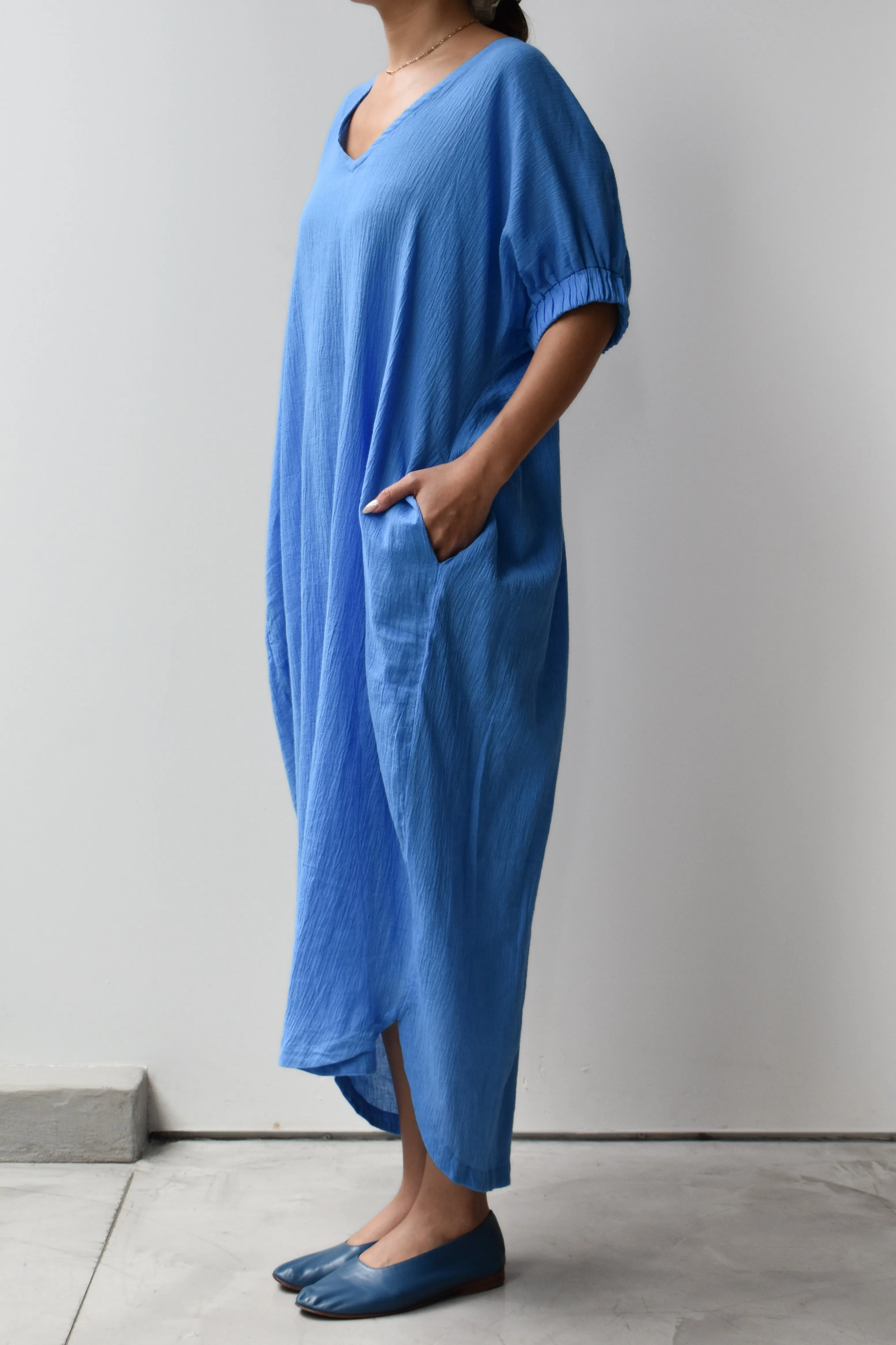 V-neck Relax Long Dress