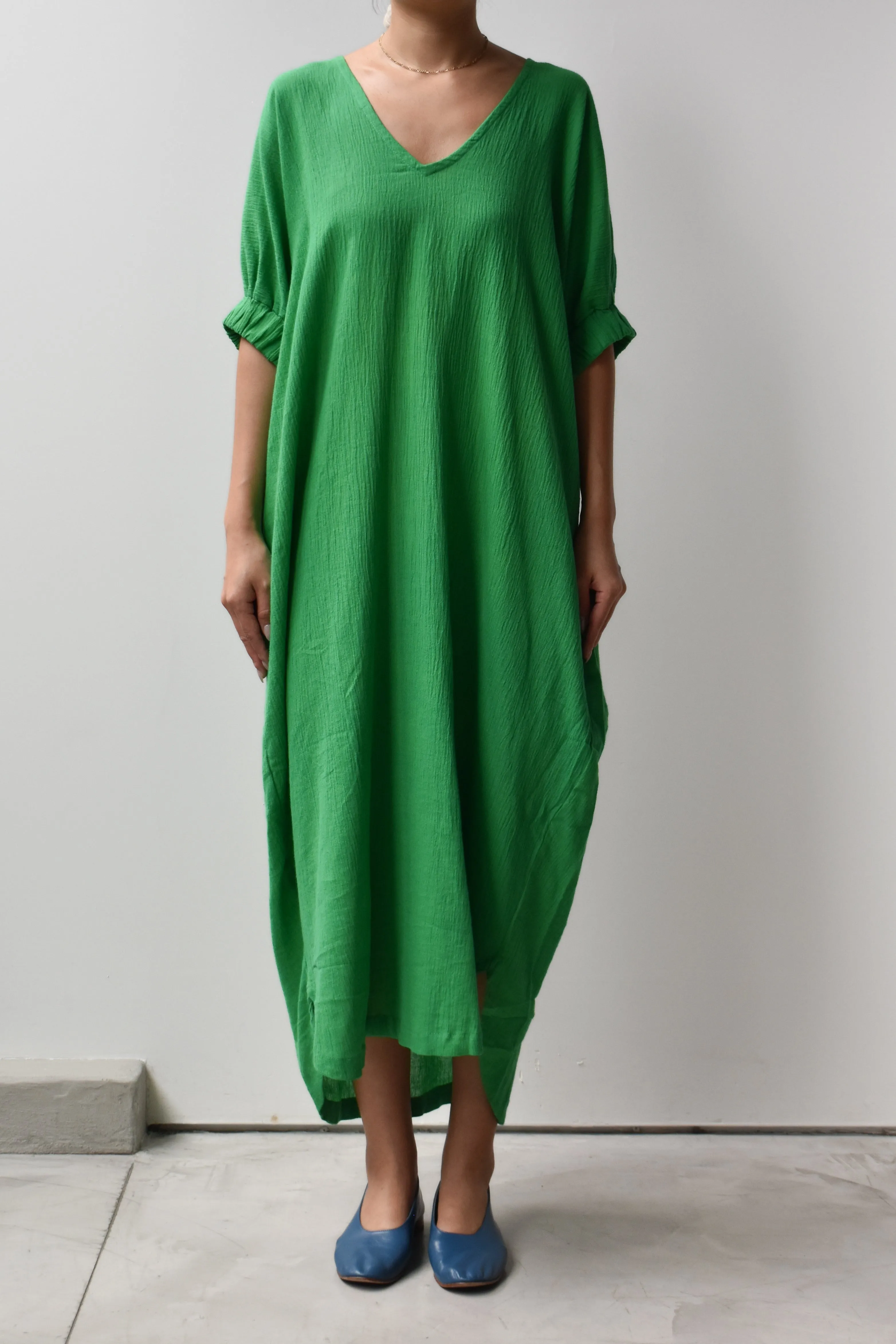 V-neck Relax Long Dress