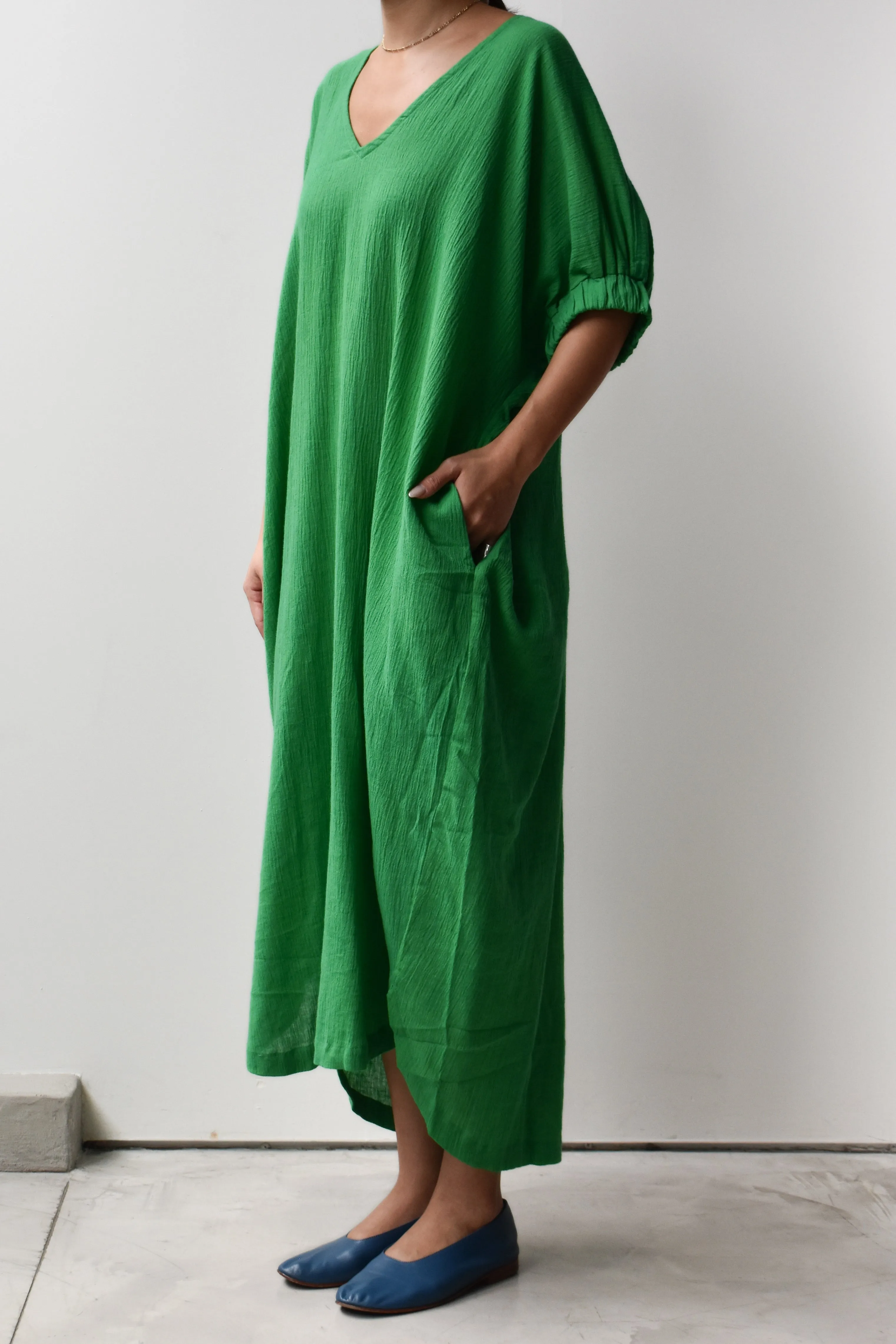 V-neck Relax Long Dress