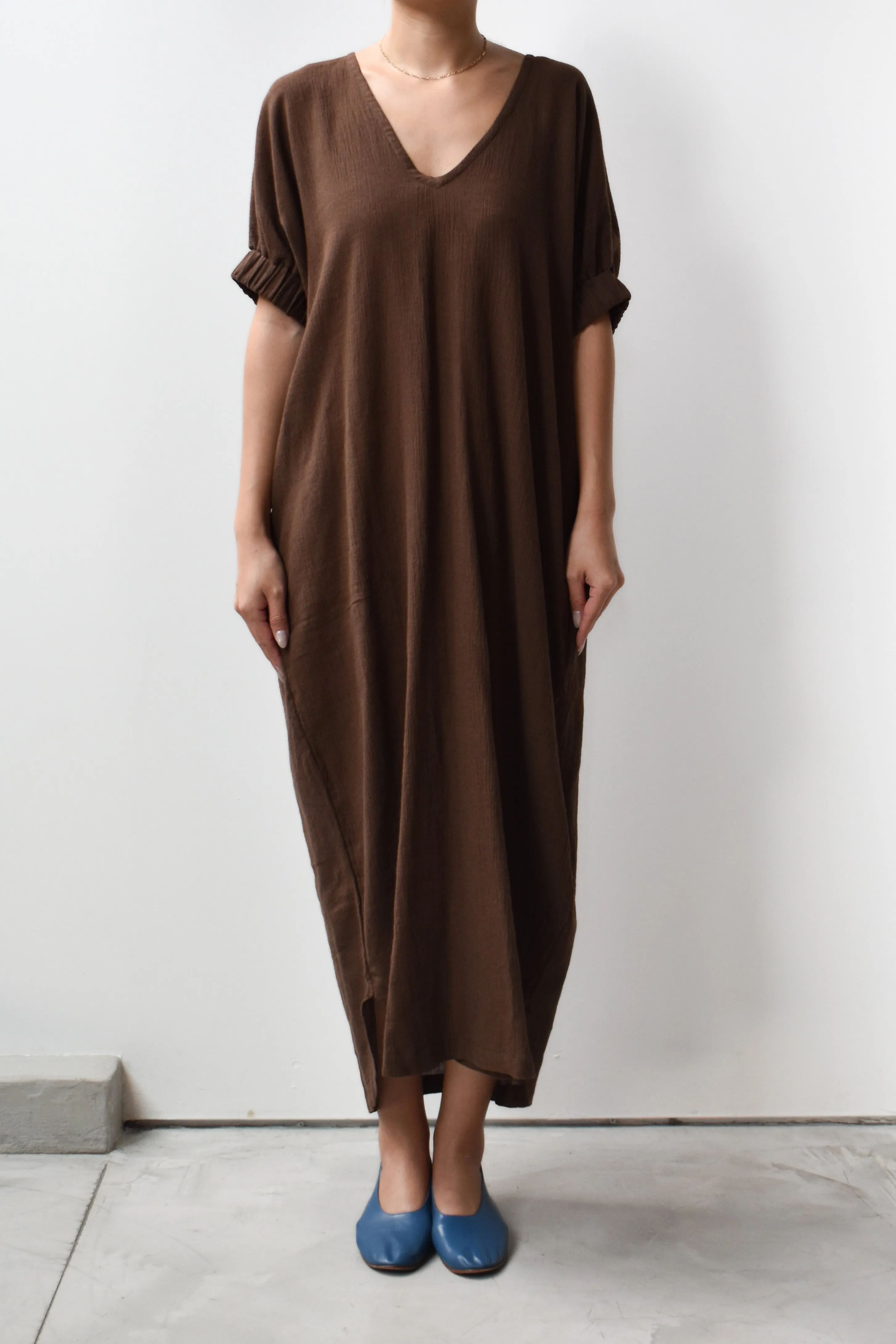 V-neck Relax Long Dress