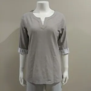 V-Notch Top with Accent Stripes by Wild Palms