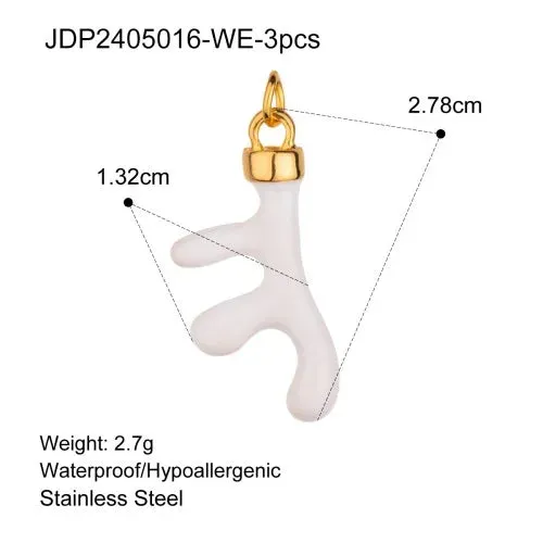 VAIGE 3-Piece Cute Drop Oil Jewelry Charms Set for Handmade Accessories - Perfect for Earrings, Necklaces, and Bracelets