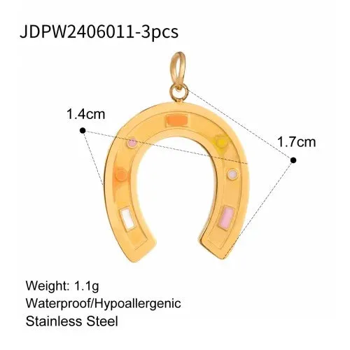 VAIGE 3-Piece Cute Drop Oil Jewelry Charms Set for Handmade Accessories - Perfect for Earrings, Necklaces, and Bracelets