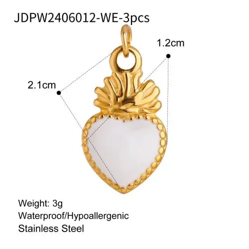 VAIGE 3-Piece Cute Drop Oil Jewelry Charms Set for Handmade Accessories - Perfect for Earrings, Necklaces, and Bracelets