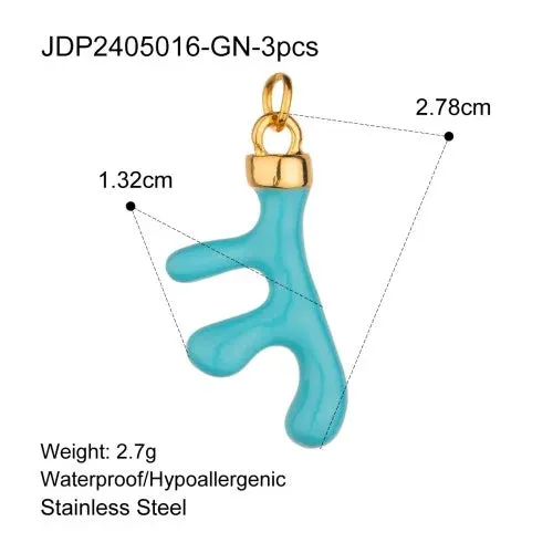 VAIGE 3-Piece Cute Drop Oil Jewelry Charms Set for Handmade Accessories - Perfect for Earrings, Necklaces, and Bracelets