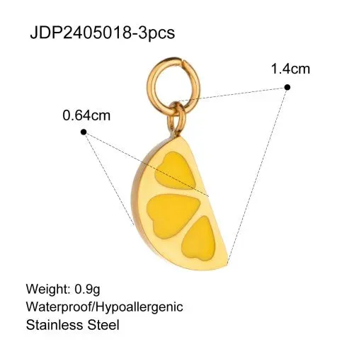 VAIGE 3-Piece Cute Drop Oil Jewelry Charms Set for Handmade Accessories - Perfect for Earrings, Necklaces, and Bracelets