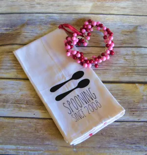 Valentine's Day Spooning Towel