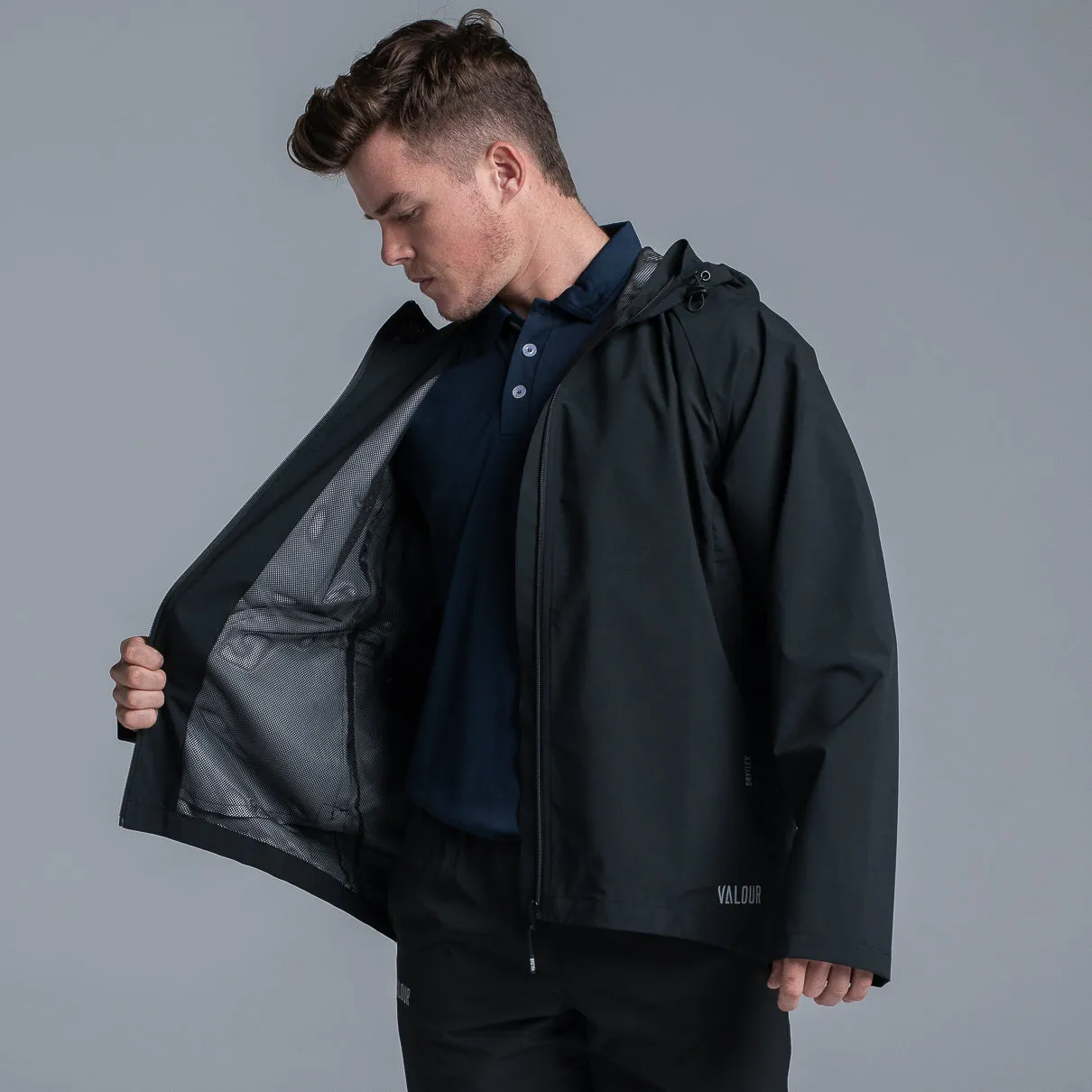 Valour Active Men's Storm Jacket - Black