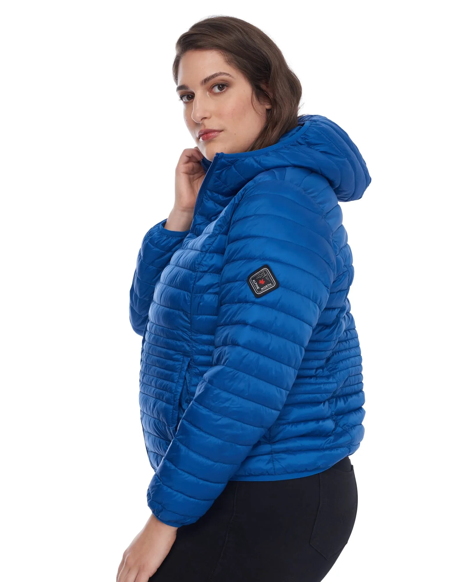 Vegan Down Lightweight Packable Puffer | Cobalt