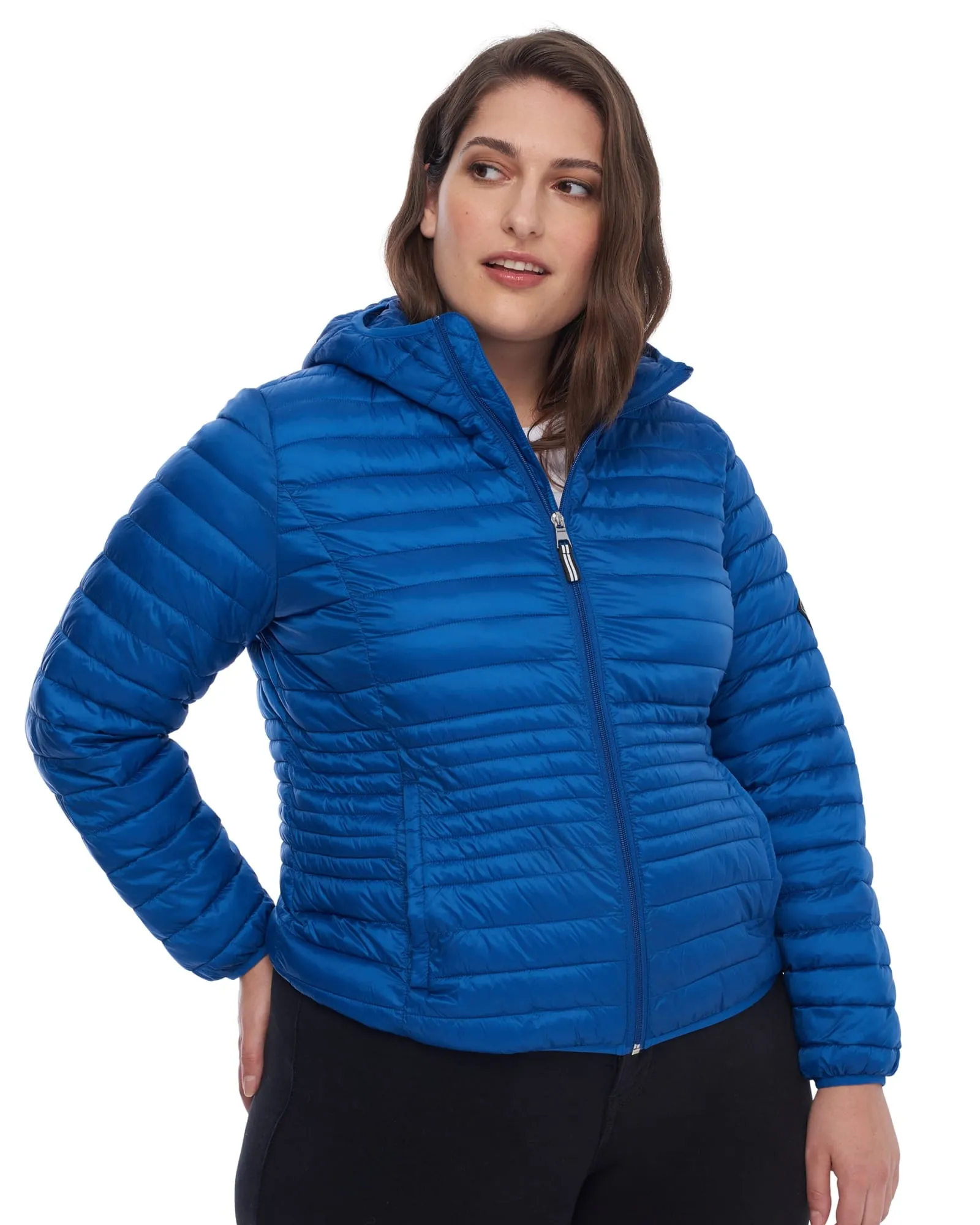 Vegan Down Lightweight Packable Puffer | Cobalt