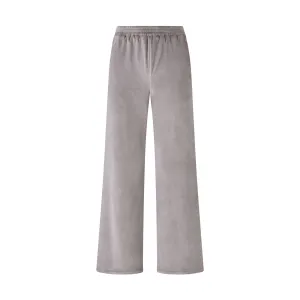VELOUR WIDE LEG PANT | SMOKE