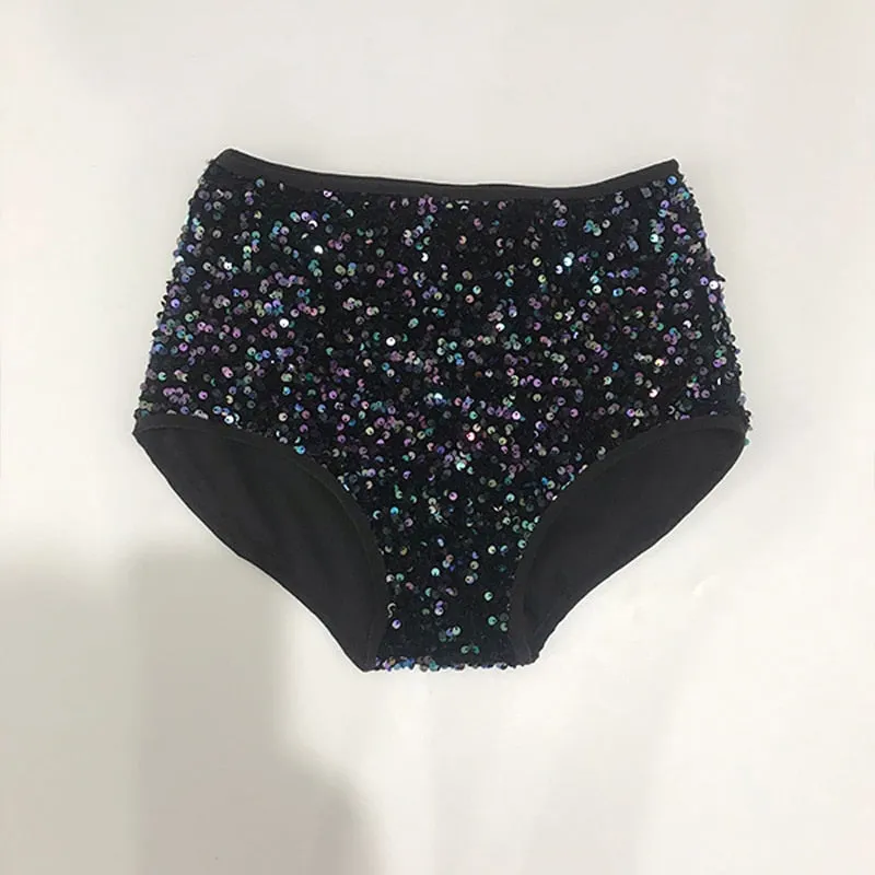 Velvet Sequin High Waist Disco Pants