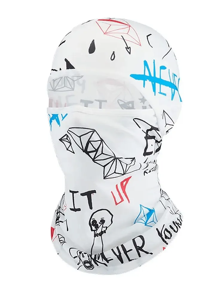 Versatile Cycling Balaclava with Print Design - SF2218