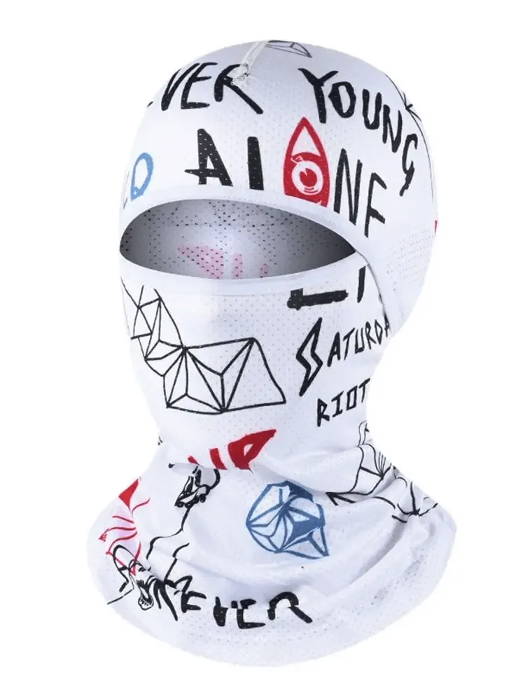 Versatile Cycling Balaclava with Print Design - SF2218