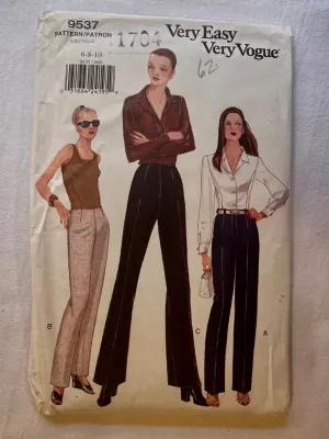Very Easy Very Vogue 9537 UNCUT Adult Pants Sizes 6-10