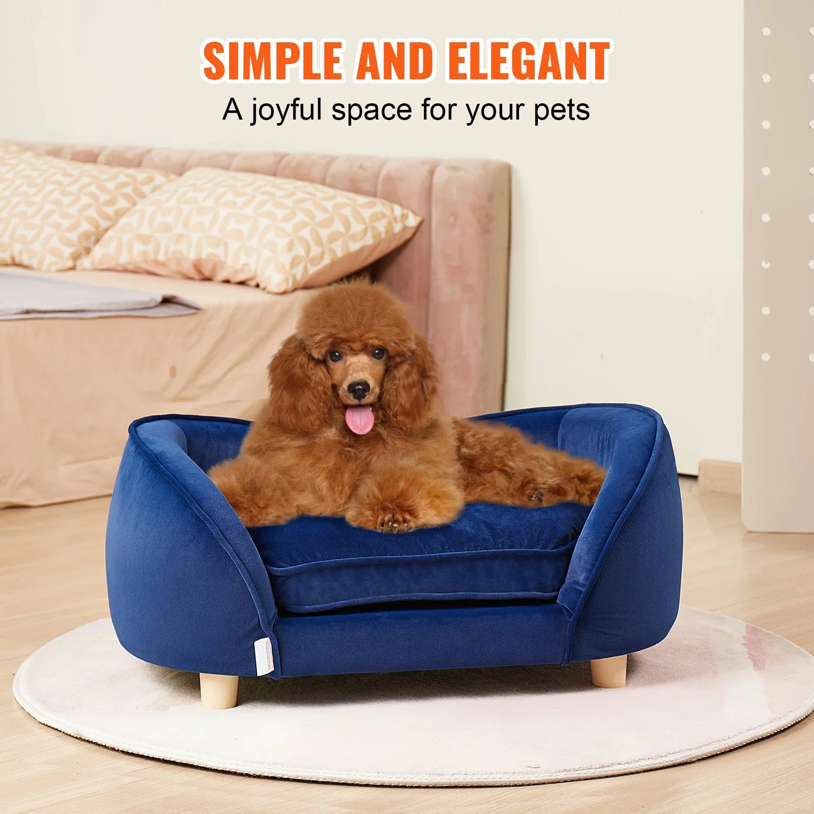 VEVOR Pet Sofa Dog Couch for Medium-Sized Dogs and Cats Dog Sofa Bed 81 lbs