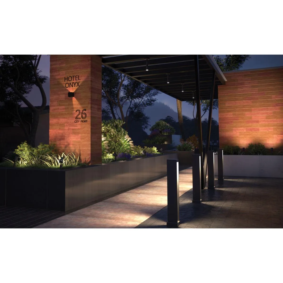 Vex 5 In. LED Outdoor Wall Sconce 554 Lumens 2700K Black Finish