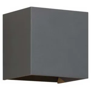 Vex 5 In. LED Outdoor Wall Sconce 554 Lumens 2700K Gray Finish