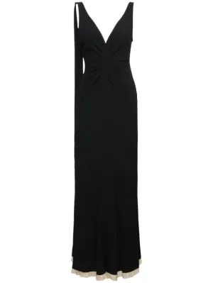 Victoria Beckham   Fluid viscose blend gown 