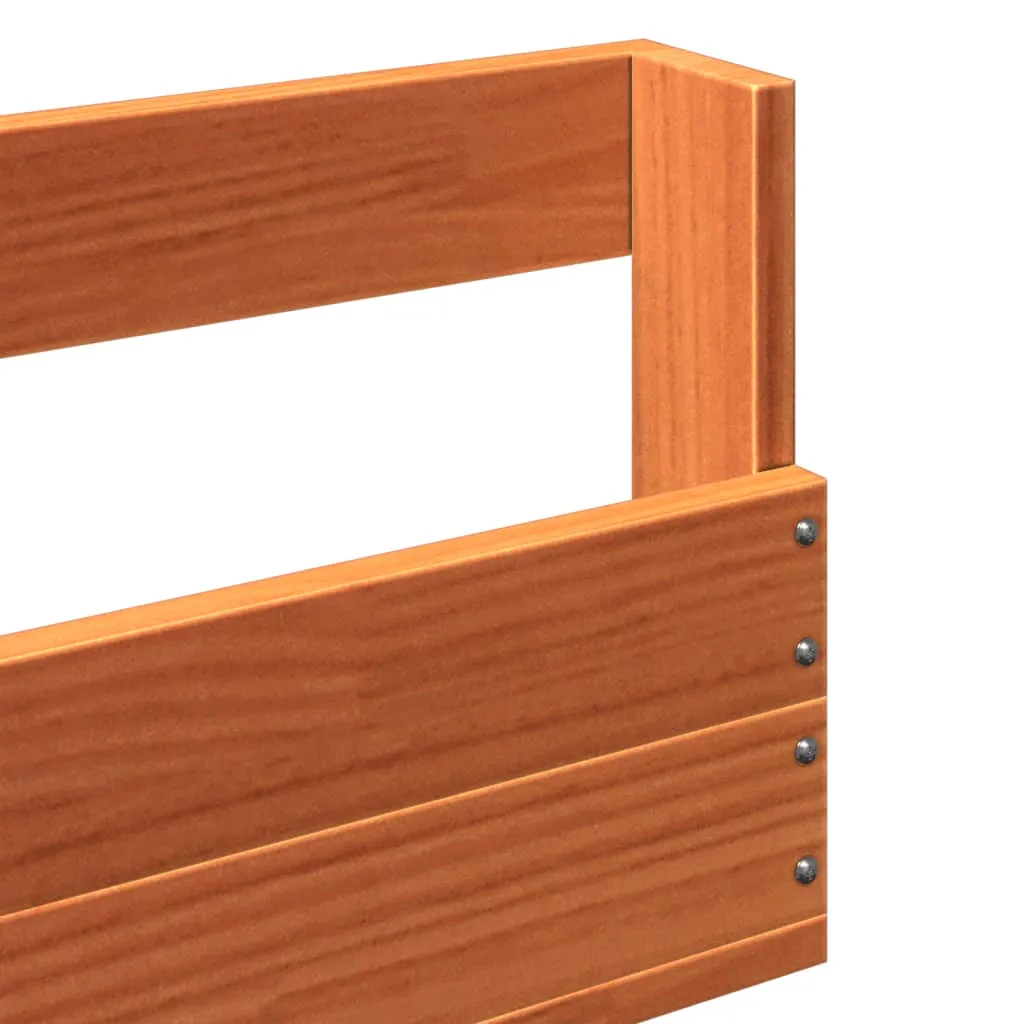 vidaXL Wall-mounted Shoe Racks 2 pcs Wax Brown 110x8.5x23.5 cm Solid Wood Pine