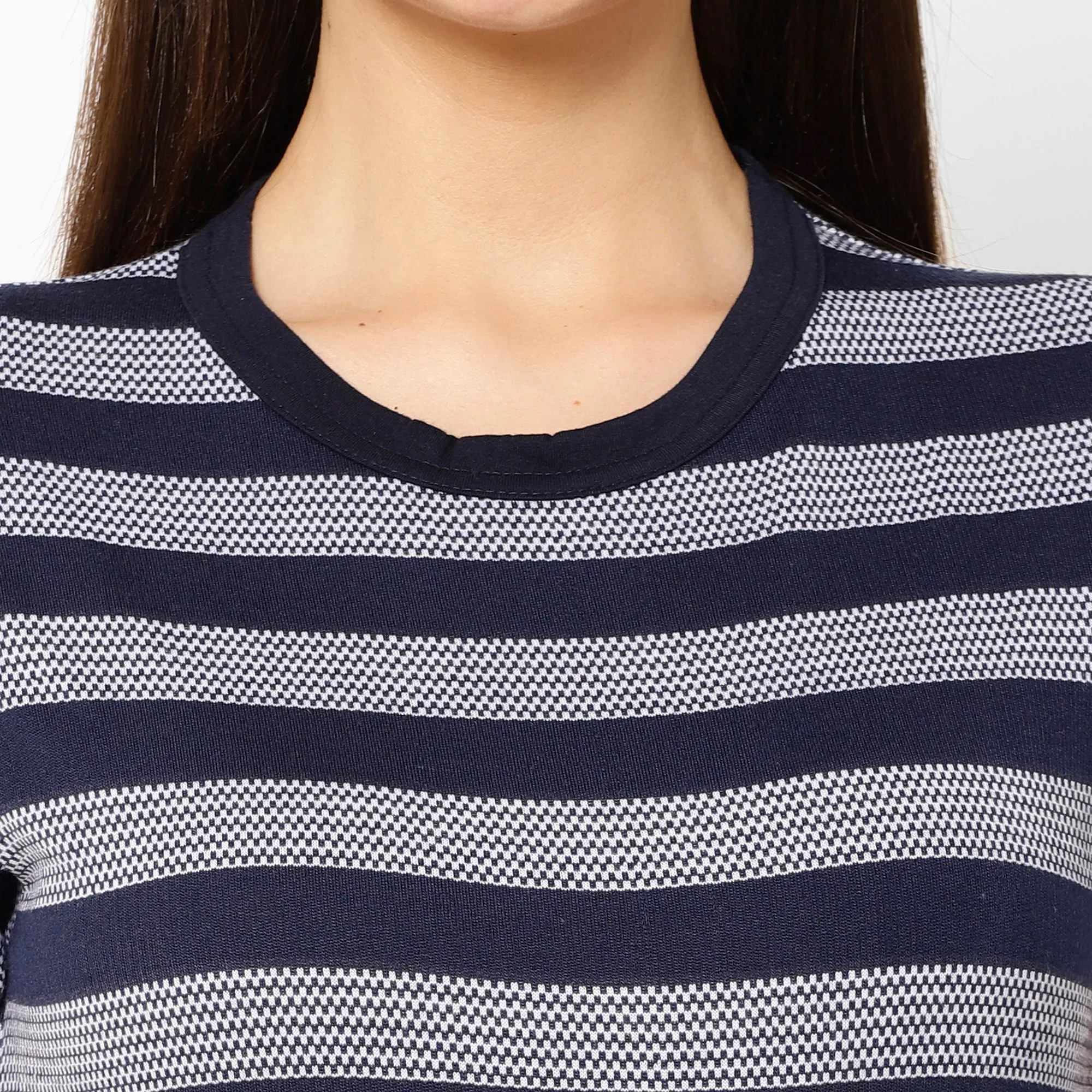 Vimal Jonney Dark Blue Color T-shirt For Women