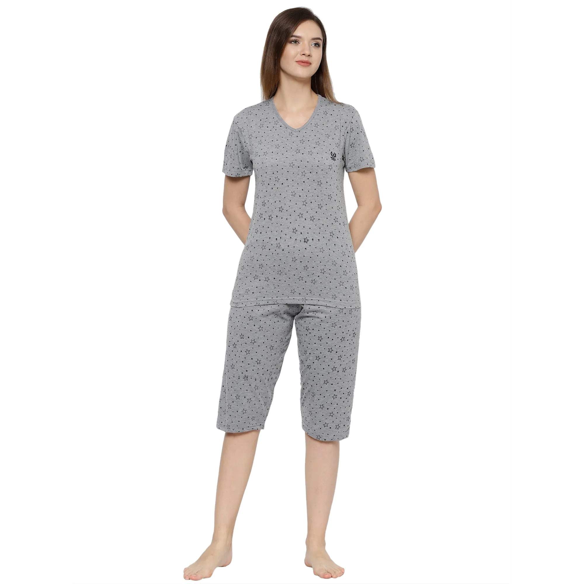 Vimal Jonney Grey Women's Night Suit