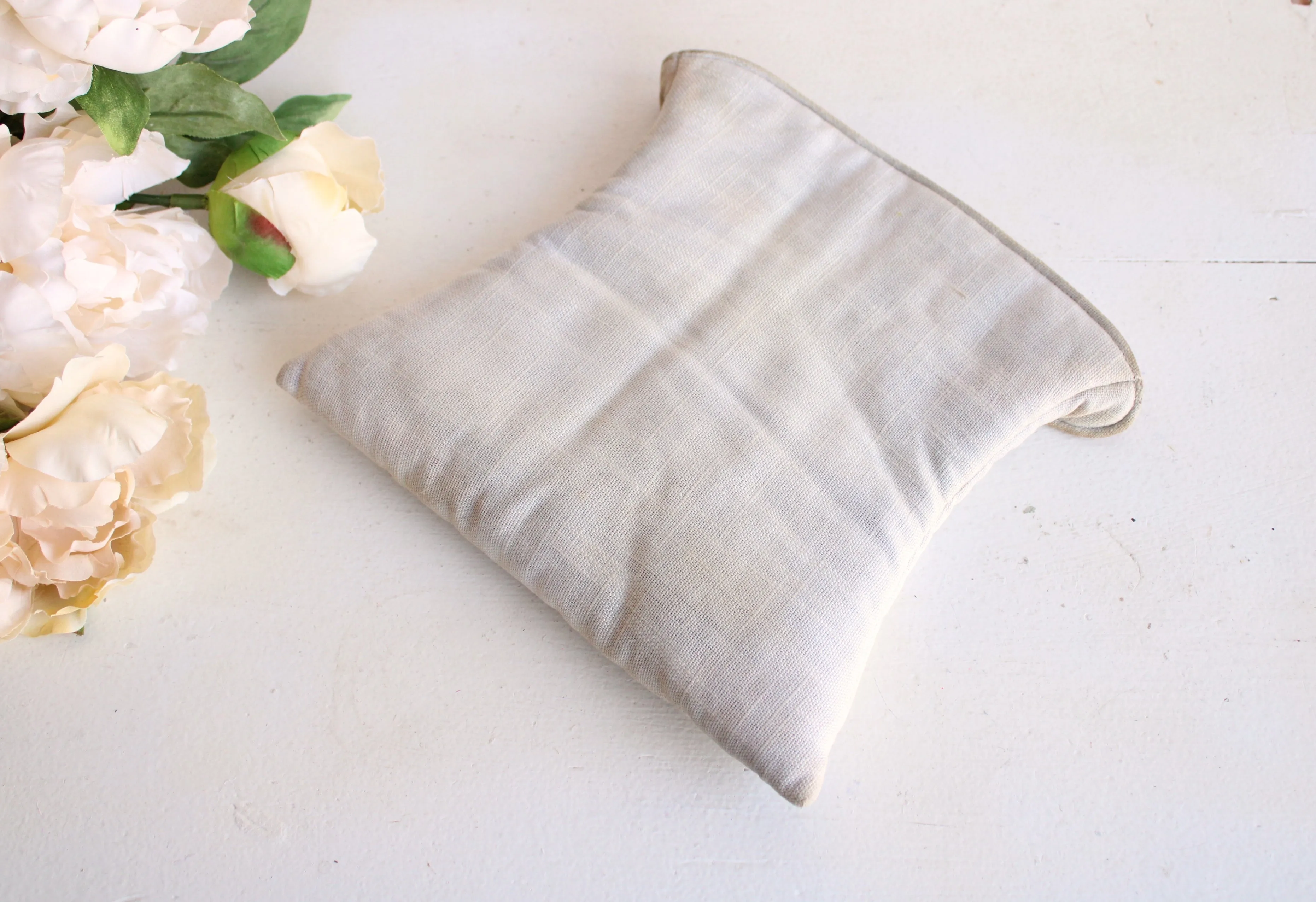 Vintage 1930s 1940s Embroidered Hold All Bag