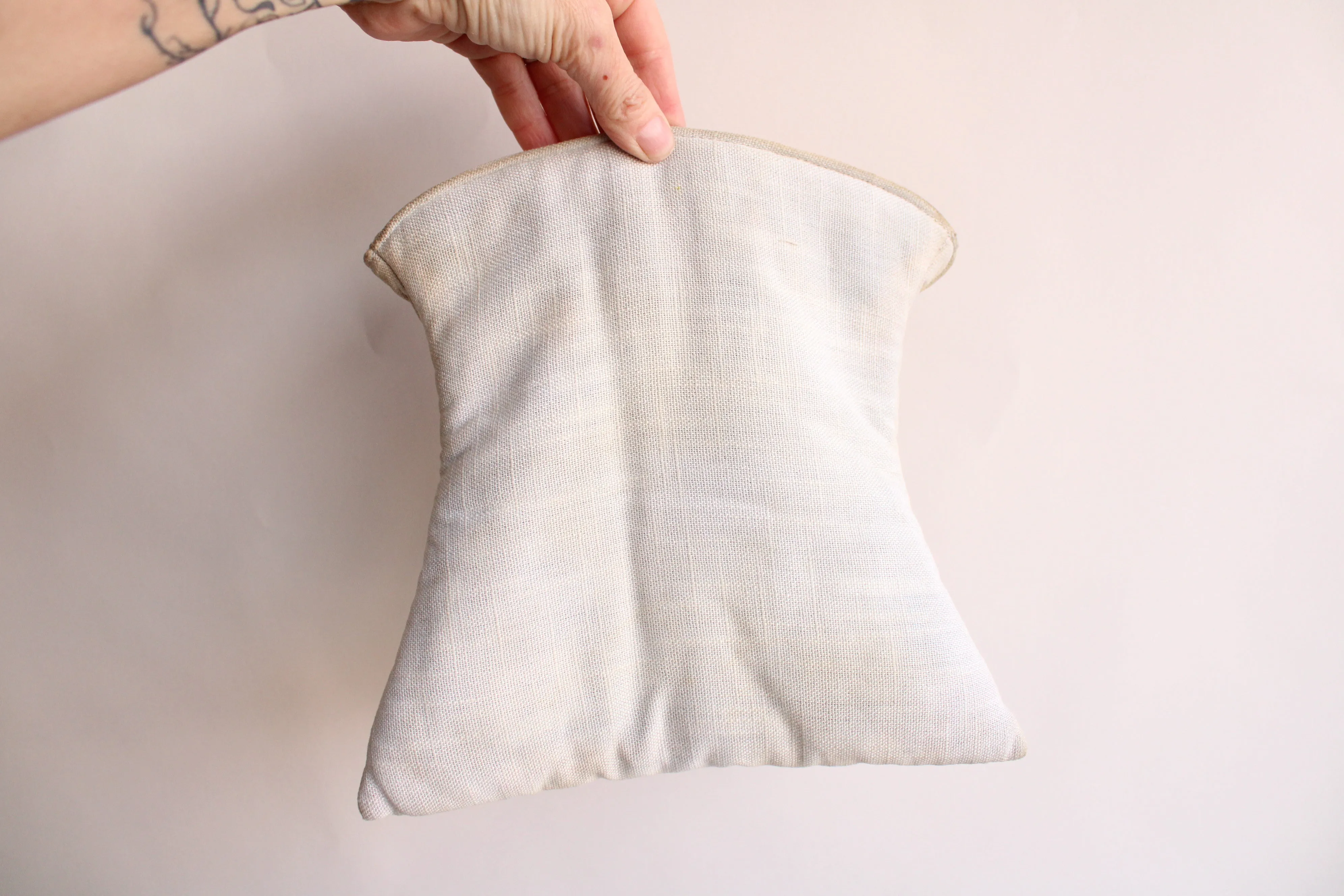 Vintage 1930s 1940s Embroidered Hold All Bag