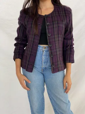 Vintage 90s Bedford Fair Striped Blazer