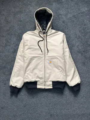 Vintage Carhartt Rework Style Cream Hooded Jackets - MOQ 25 pcs