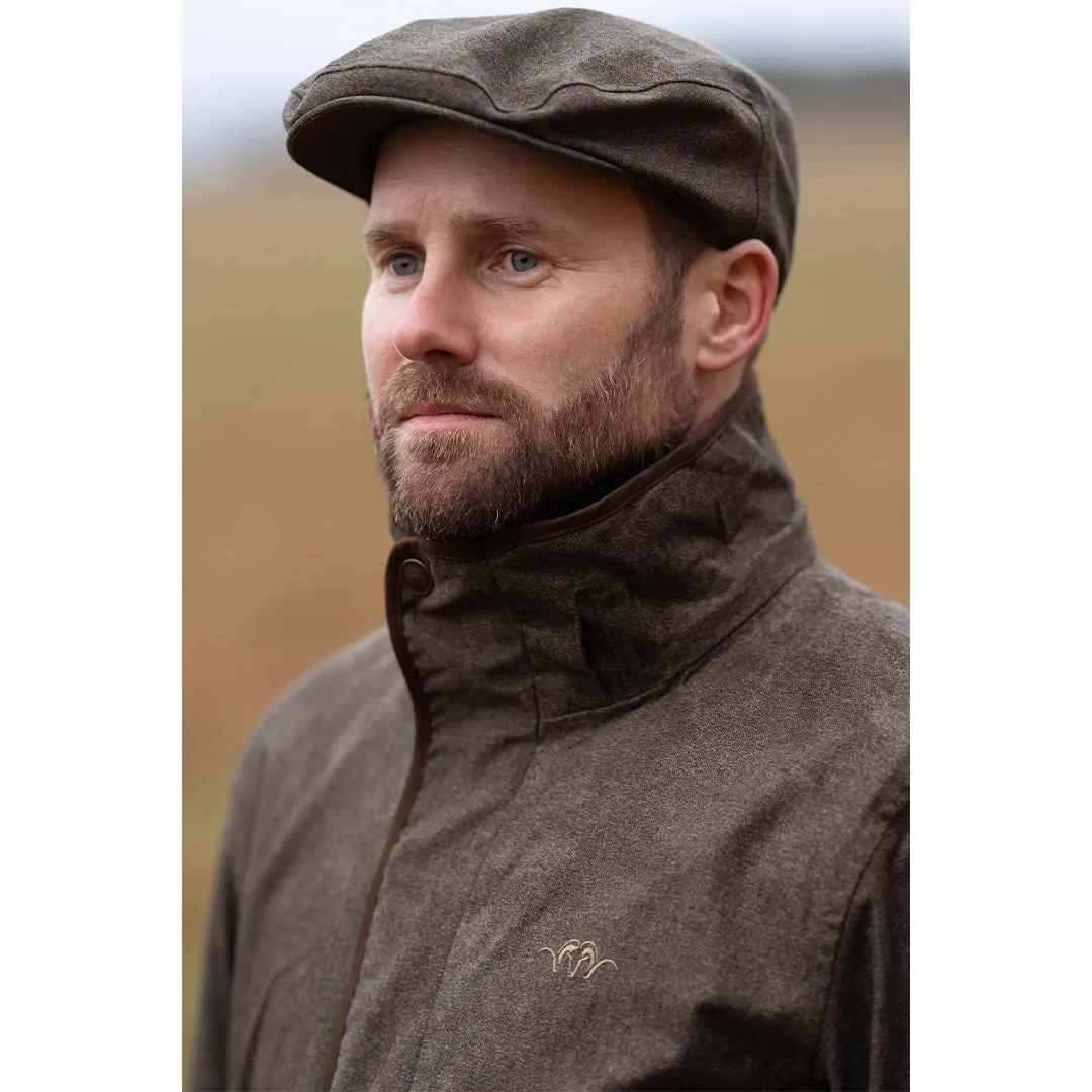 Vintage Flat Cap - Olive Melange/Black by Blaser