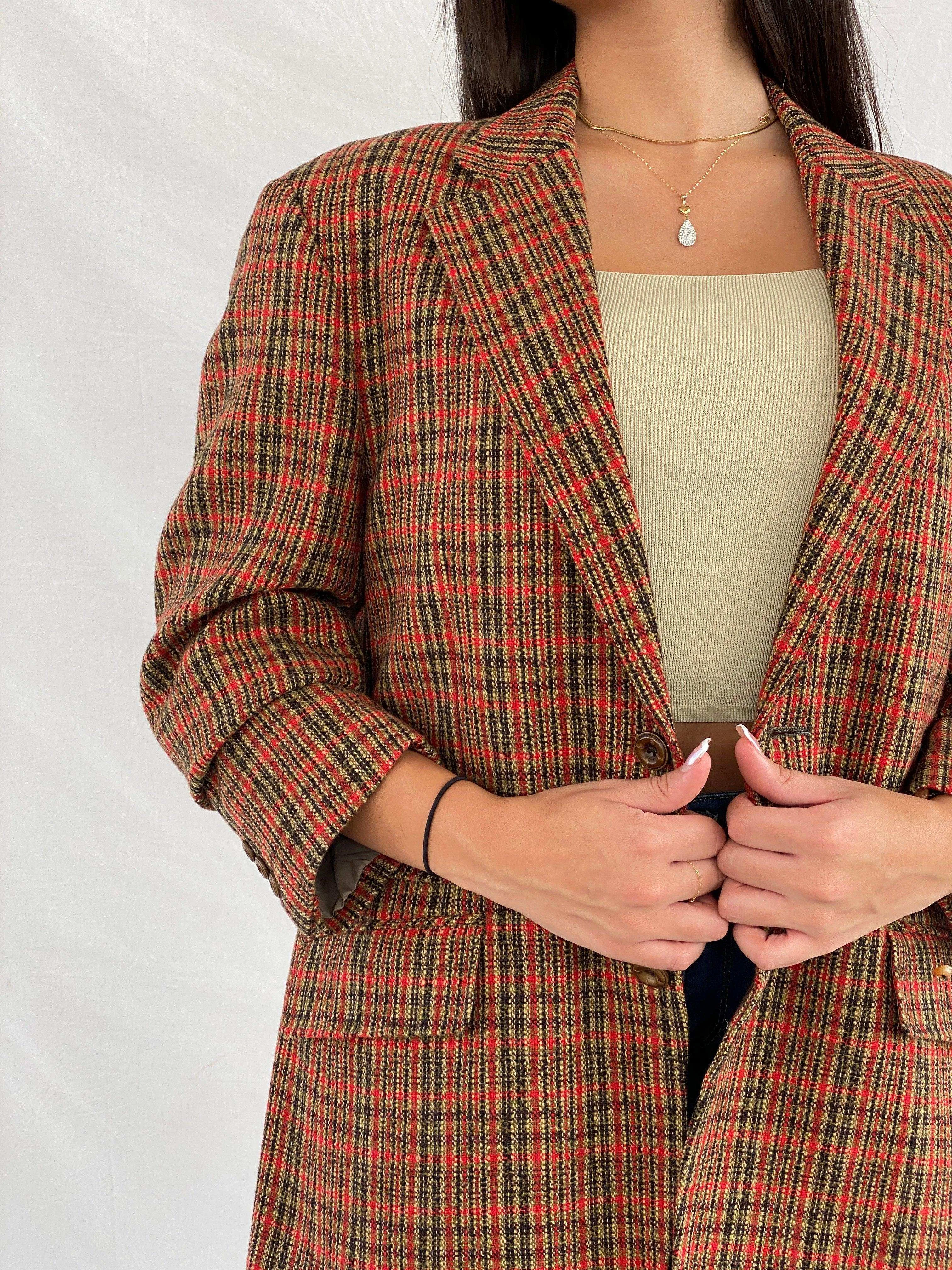 Vintage G-STAGE Comming Man Plaid Blazer