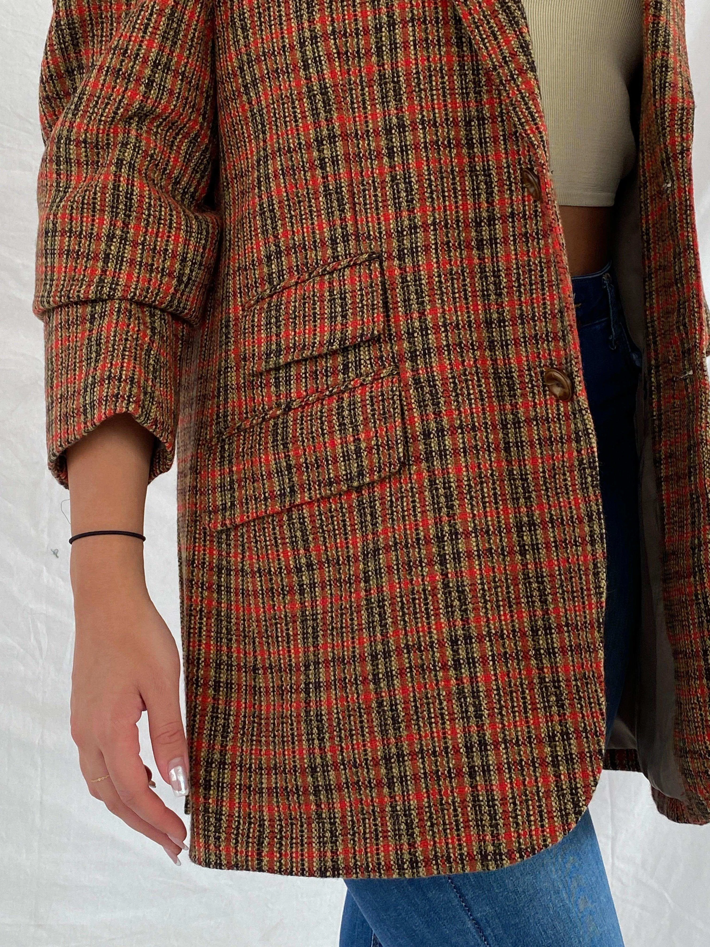 Vintage G-STAGE Comming Man Plaid Blazer
