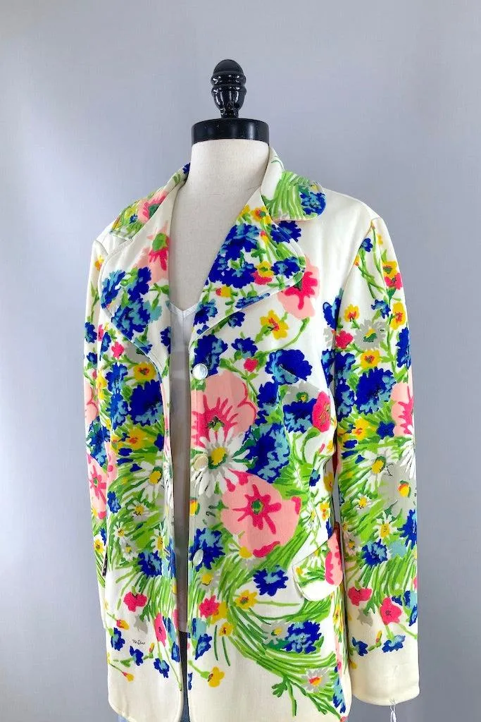 Vintage Mr. Dino Floral Blazer