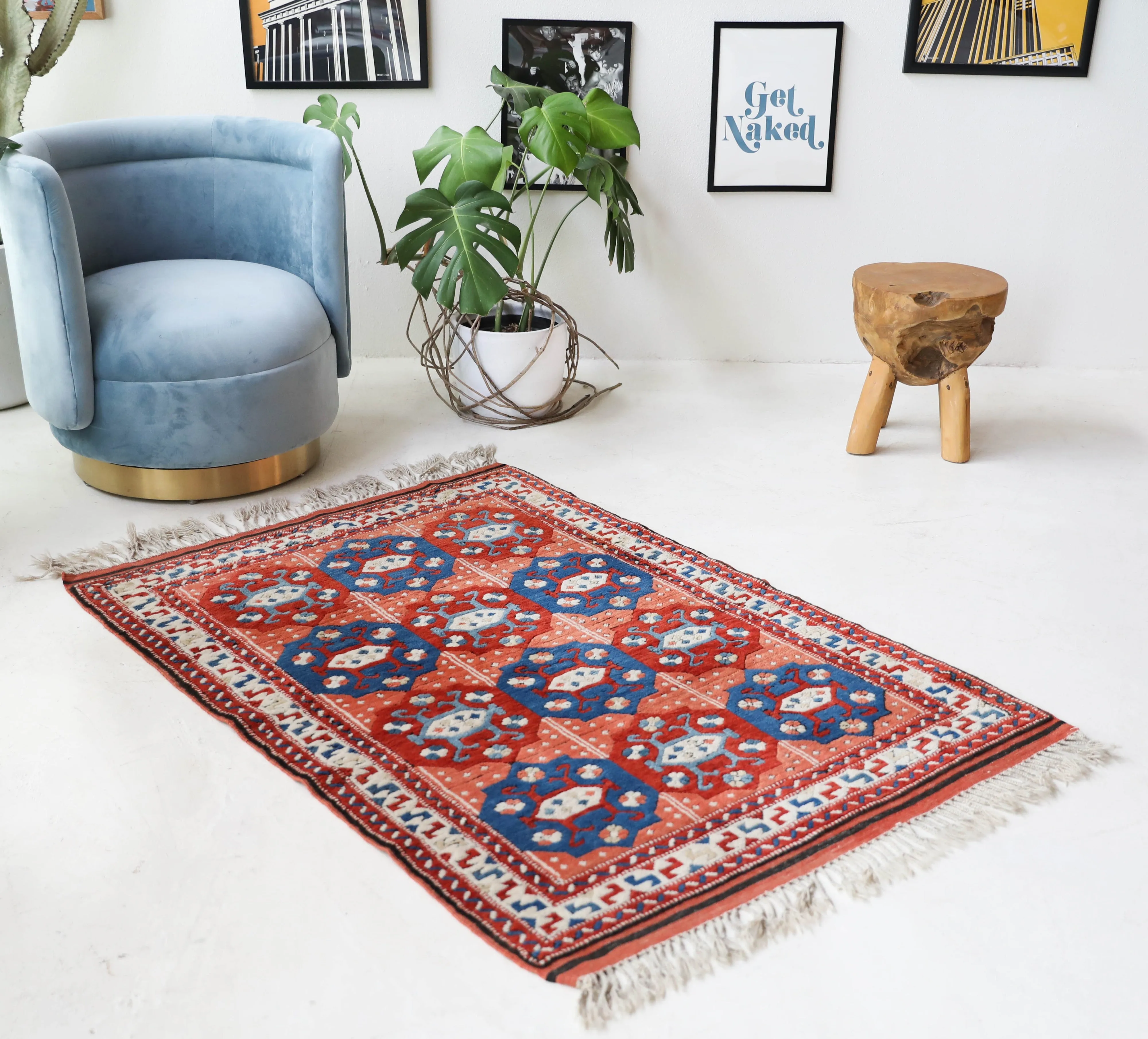Vintage Pergamum Rug 3'7"x5'4"
