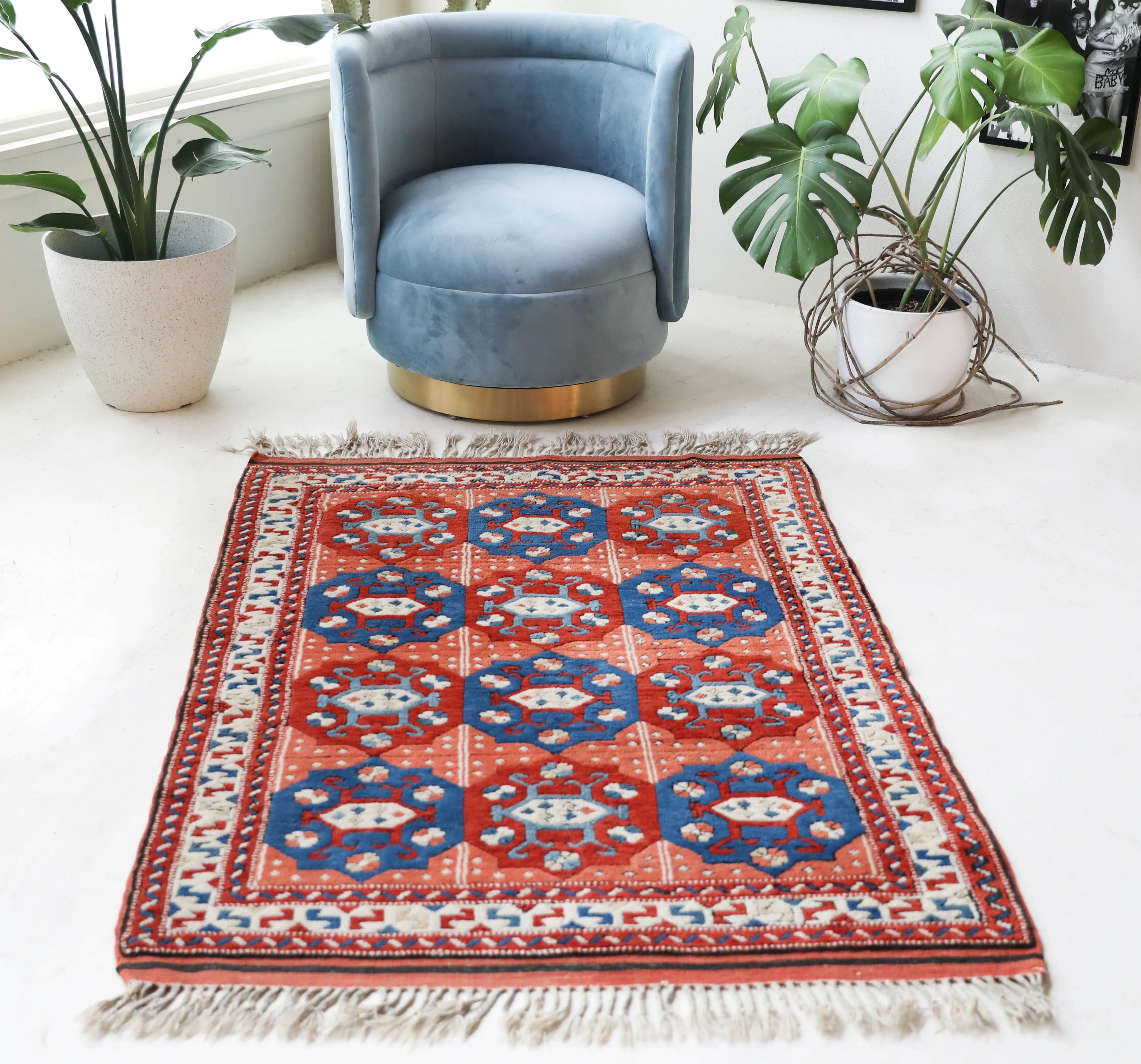 Vintage Pergamum Rug 3'7"x5'4"