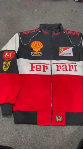 Vintage Reworked Style F1 Ferrari Jackets