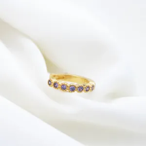 Violet Dotted Hoop