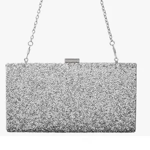 Violet Rhineston Encrusted Wedding & Party Clutch